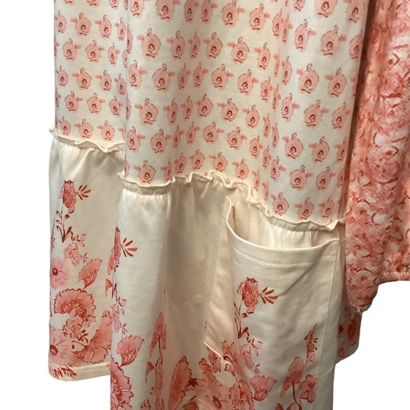 NWT ExclusiveLMSM XXL Tiered Cotton Boho Dress - Picture 7 of 9